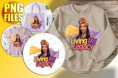 Elegant PNG Designs for TSHIRTS, Afro Woman Product Image 1