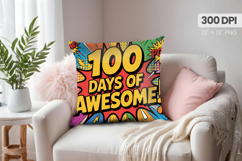 100 days of school Pillow PNG Sublimation Design Bundle Product Image 3
