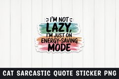 Sarcastic cat quote sticker design png Product Image 1