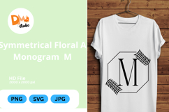 Symmetrical Floral Monogram Product Image 1