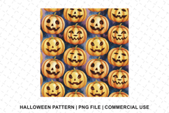 Halloween Pumpkin Pattern Png | Sublimation | Digital Paper Product Image 1