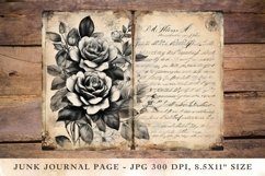 Printable Junk Journal Black Roses 1 Product Image 1