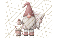 Cozy Winter Gnome Clipart PNG, Christmas Gnome Clip Art Product Image 5