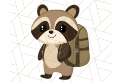 Camping Animals PNG, Forest Critters Campfire Clipart Product Image 5
