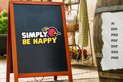 Simply Be Happy - SVG Design Product Image 13