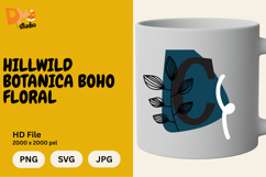 Hillwild Botanica Boho Floral Monogram Product Image 1