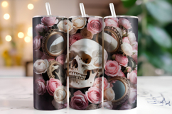 Halloween Skull Tumbler Wrap | Sublimation Product Image 1