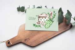 Kitchen utensils watercolor set. Cookbook. Country kitchen. Product Image 13