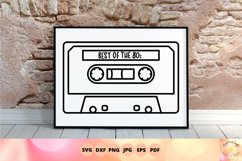 Best of the 80s, retro cassette svg Product Image 3