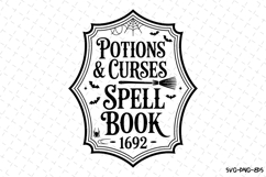 Spell Book Svg | Halloween Svg | Svg Cut Files Product Image 1