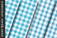 Glacier Blue Gingham Digital Papers 23 Variations Product Image 5