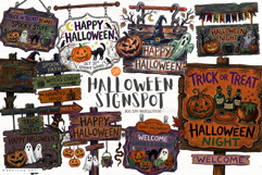 Halloween Signspot Clipart Product Image 1