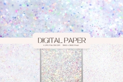 White glitter Background Wallpaper Sparkles Digital Paper_13 Product Image 1