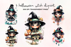 Halloween Witch Clipart PNG Product Image 1