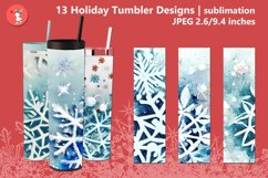 13 Holiday Tumbler Designs | sublimation Product Image 1