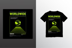 Worldwide writing design, suitable for screen printing Product Image 1