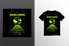 Worldwide writing design, suitable for screen printing Product Image 1