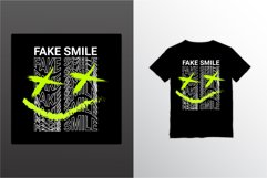 Fake smile writing design, suitable for screen printing Product Image 1