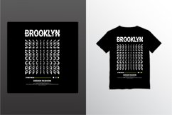 Brooklyn writing design, suitable for screen printing Product Image 1