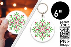 Whimsy in the Stars: Round Ornament Sublimation Magic Product Image 1