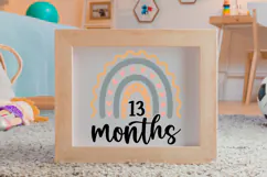 13 Months SVG | Baby Milestone SVG | Baby SVG | Newborn SVG Product Image 4