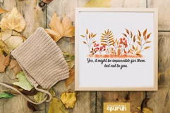 Autumn Floral Motivational Quotes Sublimation 13 Product Image 4