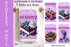 Blueberry Kitchen Towels Designs, Baking Lover Sublimation Product Image 1