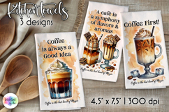 Coffee Cocktails Kitchen Towel Bundle, Coffee Lover Prints Product Image 9