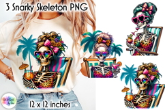 Funny Snarky Skeleton Clipart, Sarcastic Skeleton Clipart Product Image 1