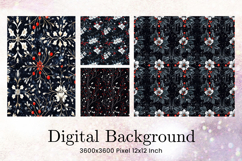 Flower Pattern Background Wallpaper Digital Paper_13 Product Image 1