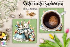 Easter Bunny Square Coaster Bundle | Vintage Easter Coaster Product Image 16