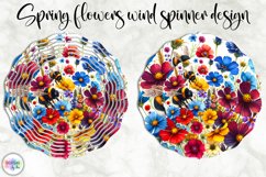 Spring Flowers Wind Spinner | Wildflowers Wind Spinner Print Product Image 1