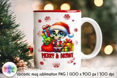 Funny Christmas Mug Designs Bundle, Funny Skeleton Santa PNG Product Image 15