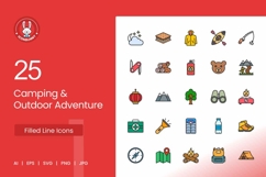 Camping &amp; Outdoor Adventure Icons Product Image 1