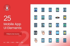 Mobile App UI Elements Icons Product Image 1