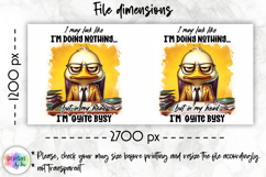 Sarcastic Office Mug Wrap, Funny Office Worker Mug Design Product Image 3