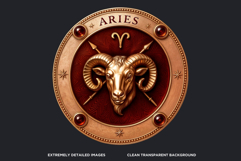 Renaissance Zodiac signs Clipart Set, Astrology, horoscope Product Image 3
