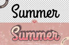 5 Retro Summer Editable Text Effects, Graphic Styles Product Image 2