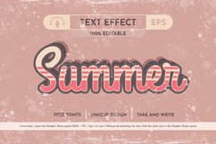 5 Retro Summer Editable Text Effects, Graphic Styles Product Image 3