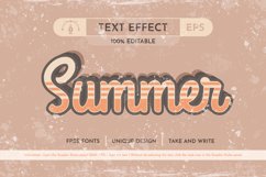 5 Retro Summer Editable Text Effects, Graphic Styles Product Image 4