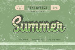 5 Retro Summer Editable Text Effects, Graphic Styles Product Image 5