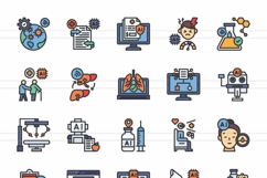 50 Future of Work &amp; Hybrid Workplace Systems Icons Product Image 2