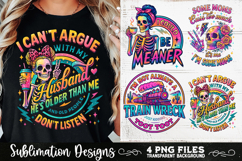Funny Skeletons Sarcastic Retro PNG Sublimation Product Image 2