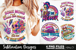 Funny Skeletons Sarcastic Retro PNG Sublimation Product Image 6