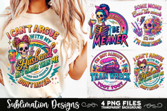 Funny Skeletons Sarcastic Retro PNG Sublimation Product Image 7