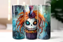 Voodoo Doll Cupcake Tumbler Wrap | Creepy Halloween Creature Product Image 2