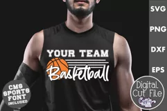 Basketball Shirt Svg | Basketball Svg | Basketball Mascot 13 Product Image 1
