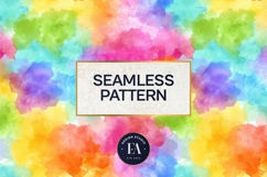 Watercolor Wash Digital Paper | Seamless Rainbow Texture Product Image 3