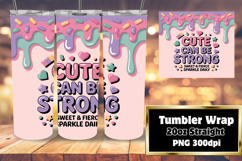 TRENDY 20oz Tumbler Design for DIY , Girl Quote Product Image 1