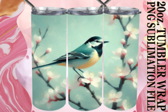 Joyful smiles 20oz tumbler wrap, Birds Product Image 1